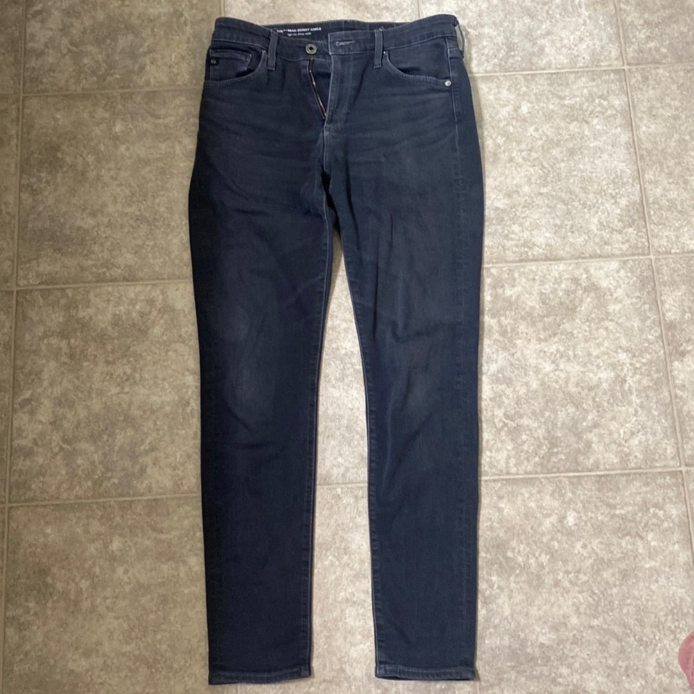 Adriano Goldschmied skinny ankle black jeans